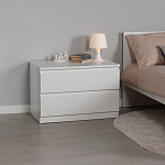 МАЛЬТА комод ИКЕА / IKEA 2 ящика 80х54 белый | изображение 5
