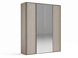 Шкаф 4-х дверный, Лацио (1954*530*2300) Серый камень, 11008