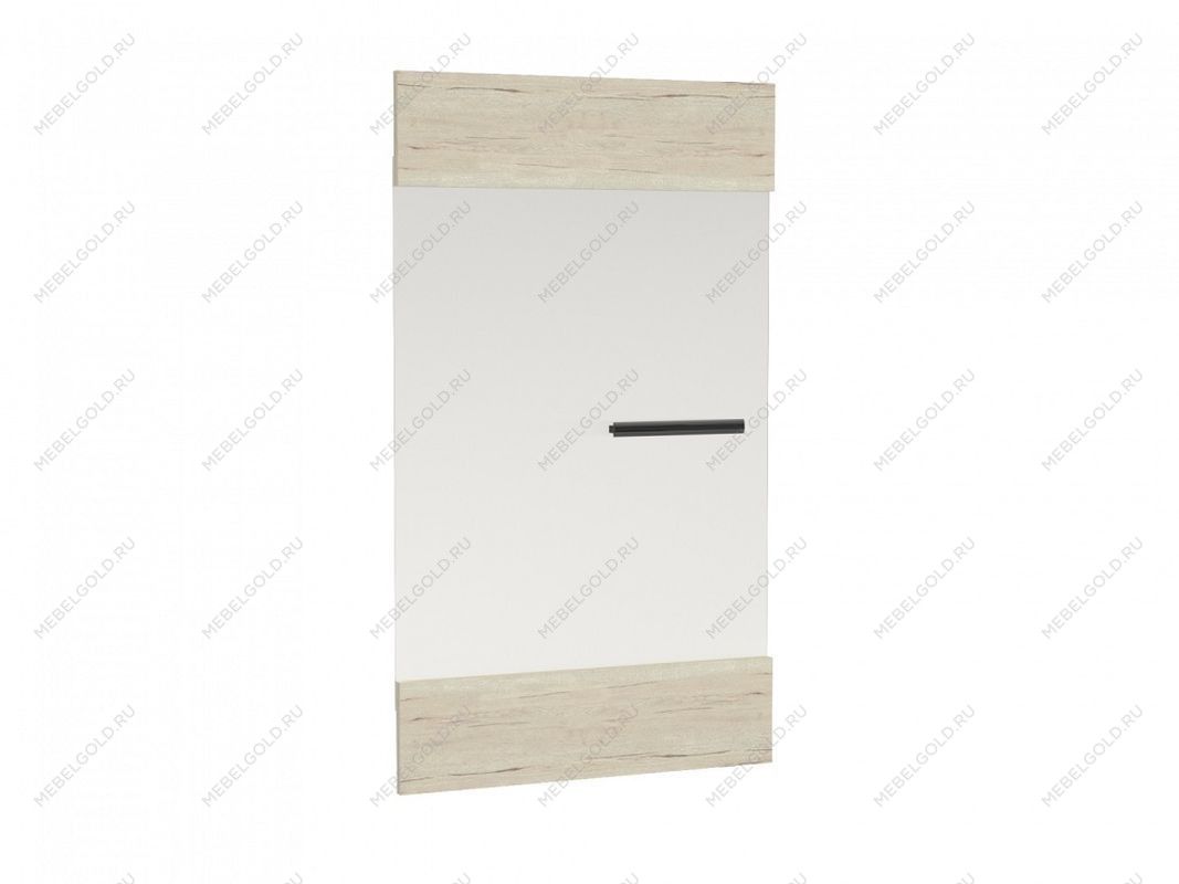 Дверь со стеклом М-8 для пенал М-3 и М-4, Мале (560*20*952) Дуб галифакс белый, 31211