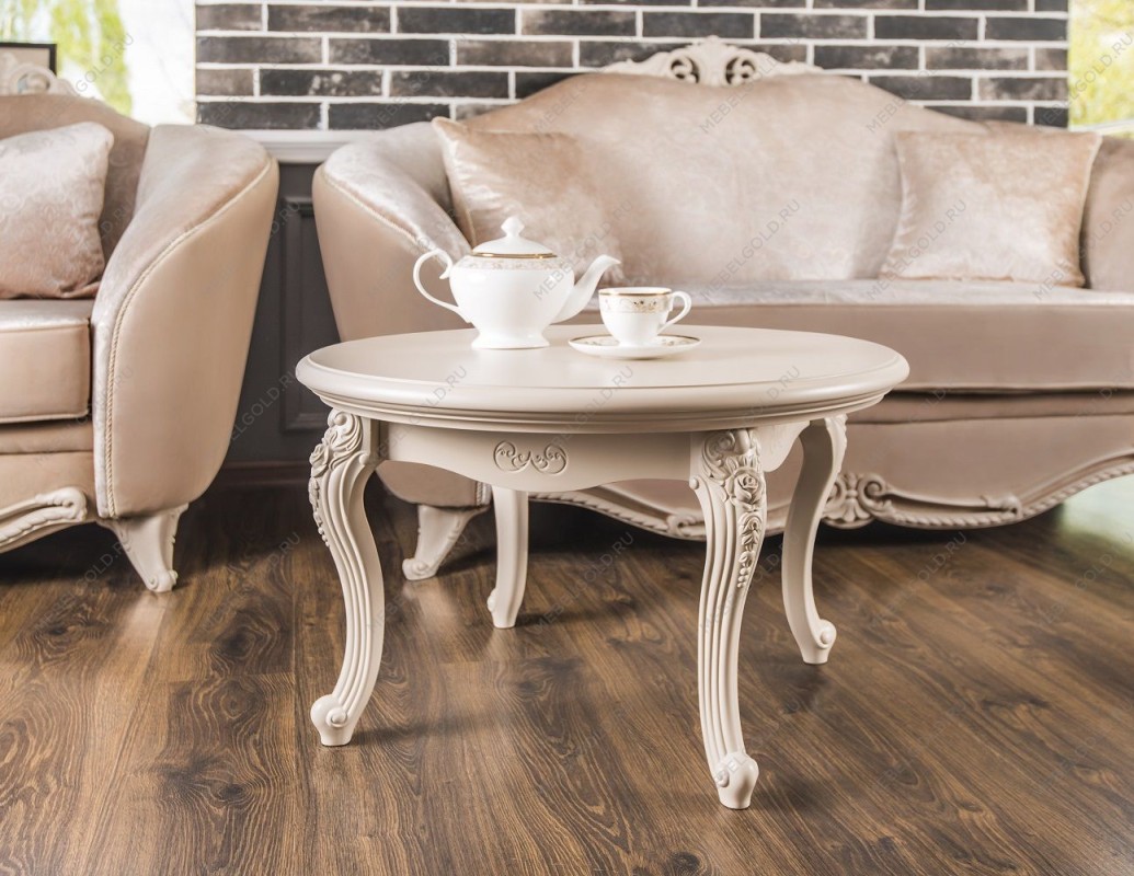 Столик круглый Мокко бежевый | изображение 9