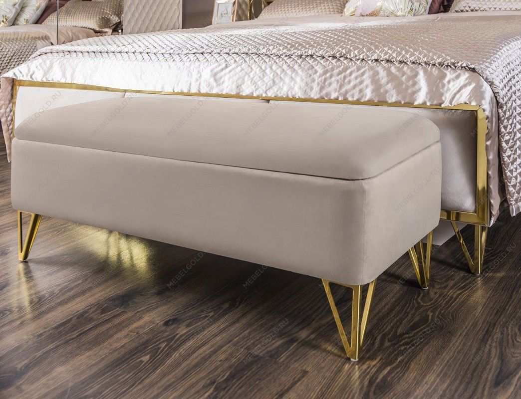 Банкетка Лара бежевый глянец | изображение 4