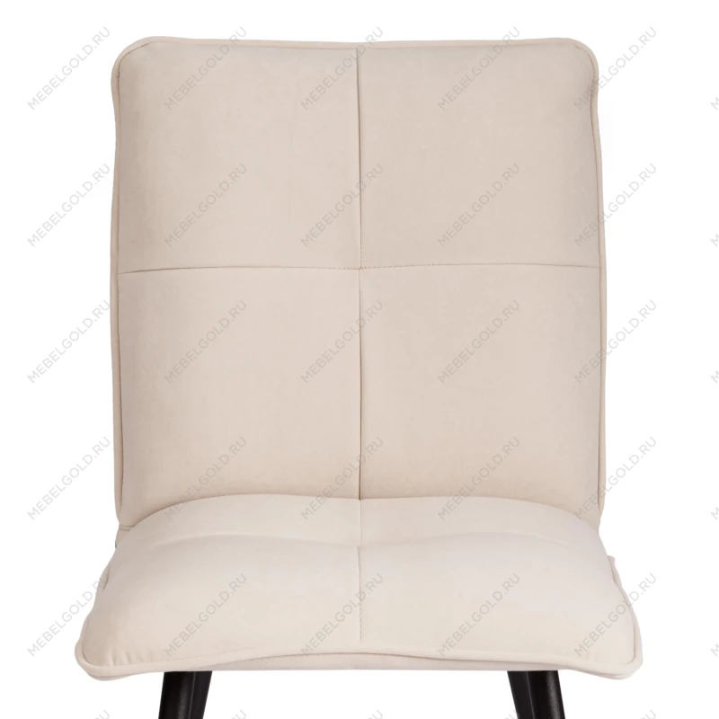 Стул обеденный Sweet, LT, флок, молочный/черный, 4, 41х55х88 см | изображение 5