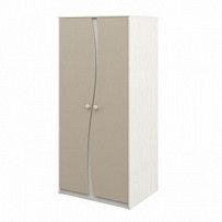 Двухдверный шкаф для одежды Комби МН-211-16 капучино