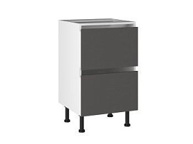 Стол с ящиками СЯ-(2)-50, Виста (500*523*870) Экокожа Серый, 26612