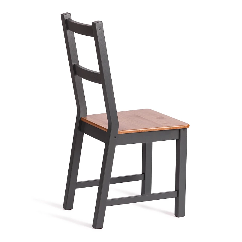 Стул Соната/Sonata chair, массив сосны, 41х50х95 см, антик /графит | изображение 2