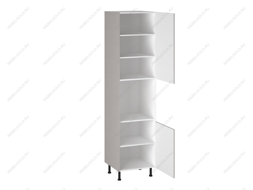 Шкаф-пенал 960 ПГ-60 бок левый МДФ, Виста (600*586*2456) Экокожа Бежевый, 26487 | изображение 1