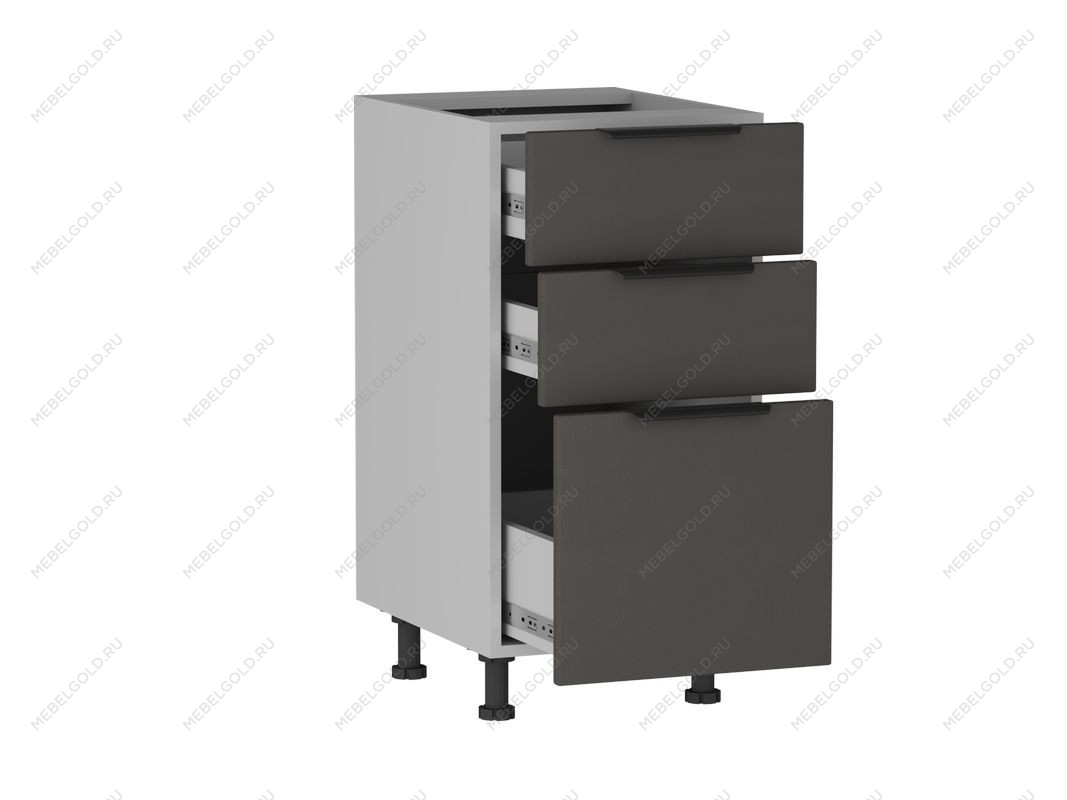 Стол с ящиками СЯ-40 (176/356), Ватель (400*523*820) Экокожа Серый, 23316 | изображение 1