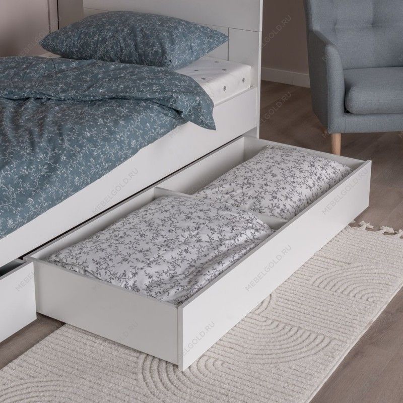 ОРИОН ящик под кровать выкатной ИКЕА / IKEA 140 белый | изображение 2