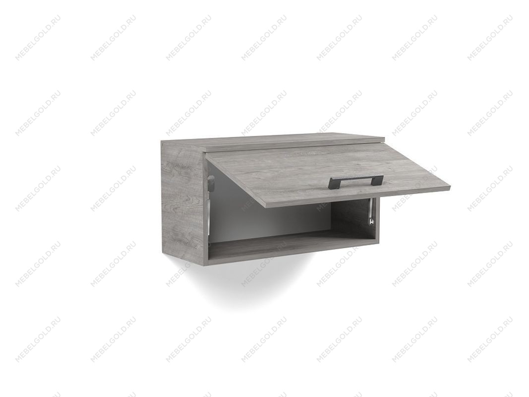 Шкаф-полка Д-9 навесная, Денвер (650*270*343) Риббек серый, 31312 | изображение 1