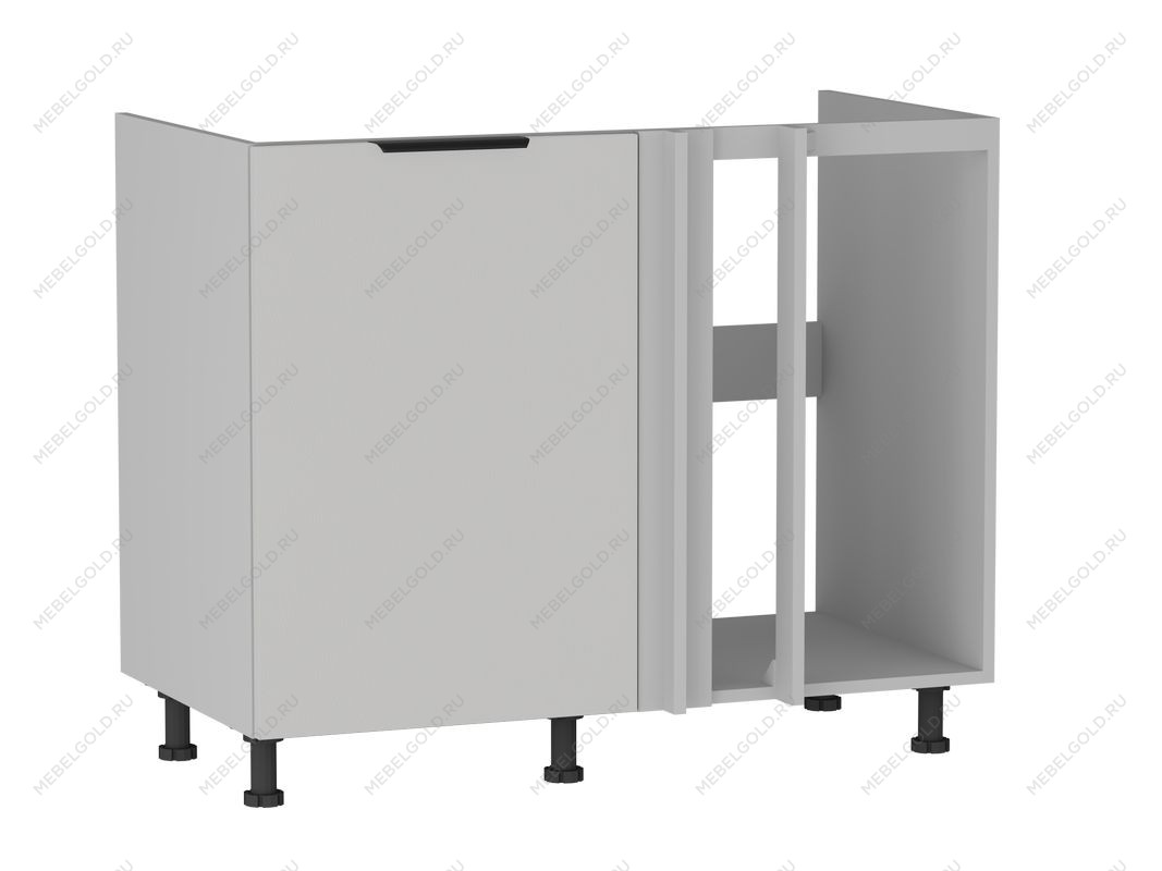 Стол под мойку угловой СМУ-110, Ватель (1000*554*820) Экокожа Белый, 23914