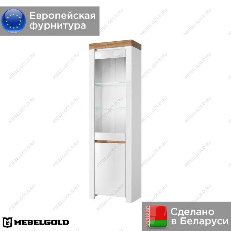 Шкаф с витриной Таурус 1V1D | изображение 1