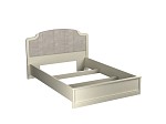 Кровать (каркас) Люкс 1400, Сиена (1594*2110*1090) Береза бежевая, 12308 | изображение 2