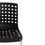 Стул SKALBERG (mod. C-084-A), металл/пластик, 46 х 56 х 79 см, Black (черный) / Chrome (хром) | изображение 5