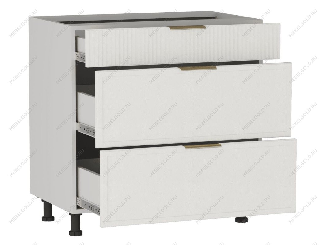 Стол с ящиками СЯ-80 (140/284), Берта (800*528*820) Экокожа Белый, 25325 | изображение 1