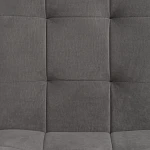 Стул обеденный Medeo, флок, серый/черный, 29, 47х56х89 | изображение 6