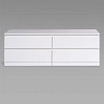 Варма Прайм 4Д комод 160x55x48, белый | изображение 1