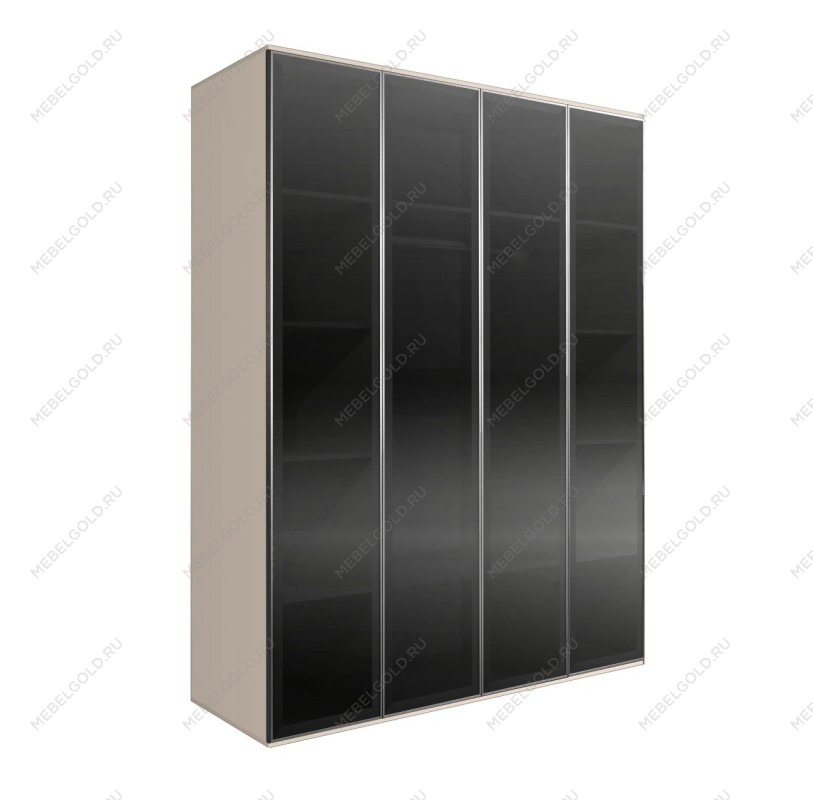 Шкаф 4-х дверный Bogemia Air (Слоновая кость/Серебро) БМШ2/4(4)