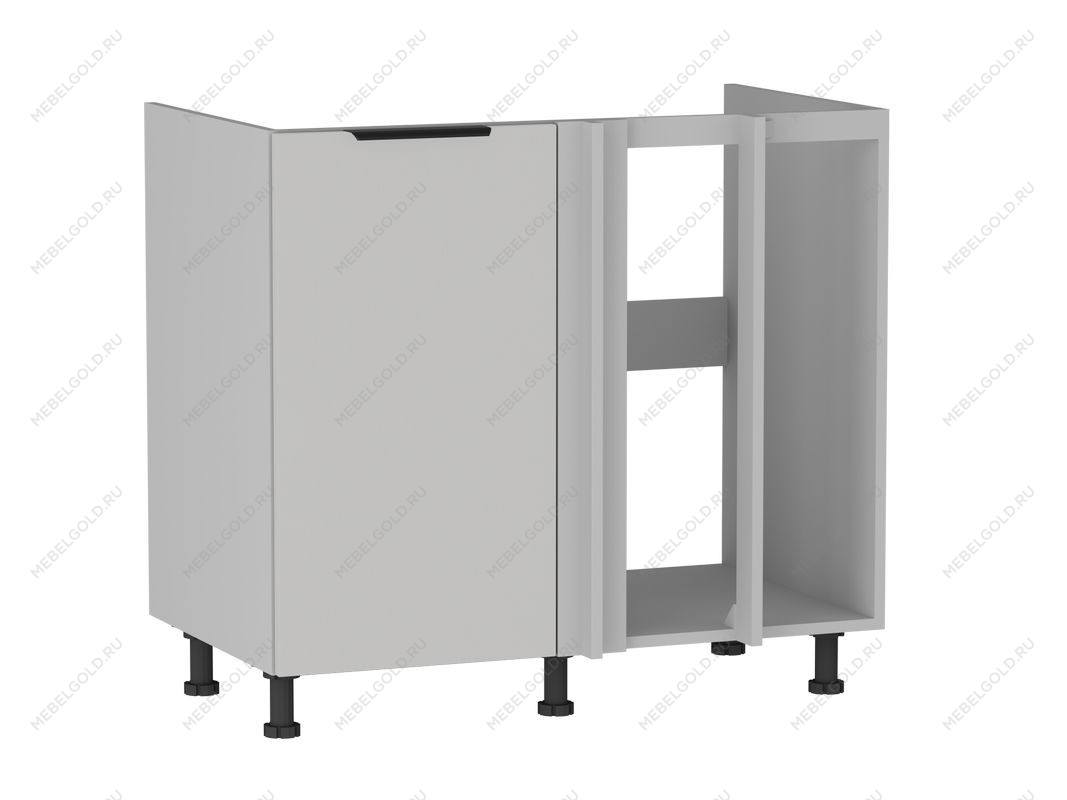 Стол под мойку угловой СМУ-100, Ватель (900*554*820) Экокожа Белый, 23913