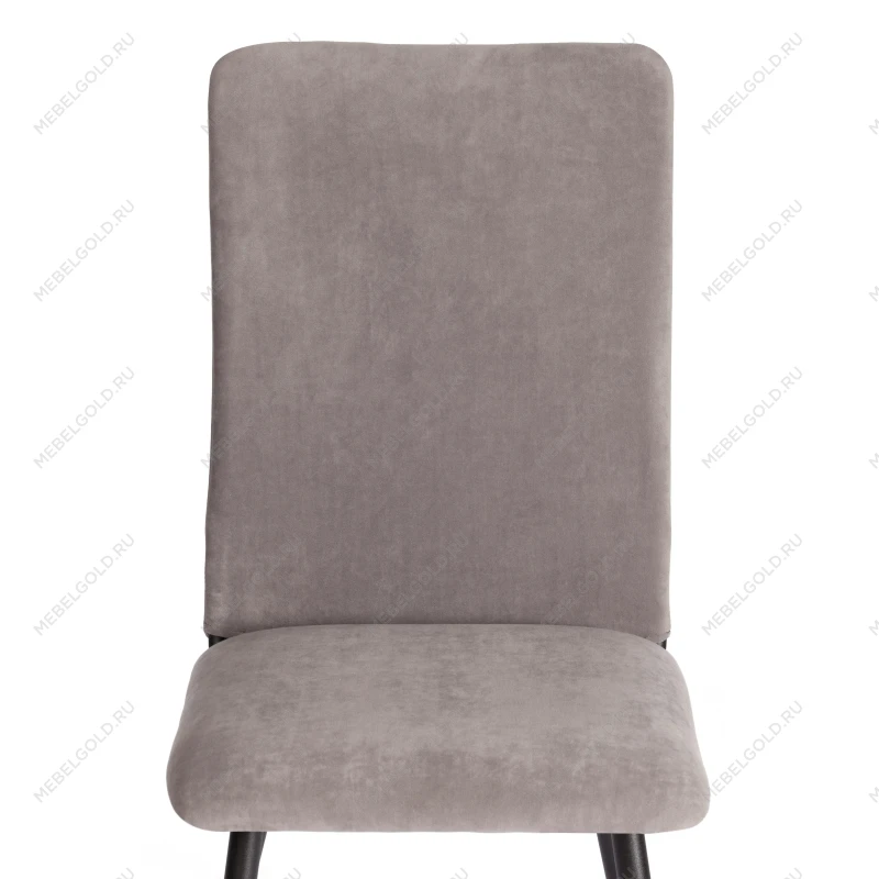 Стул обеденный La Rousse (2 шт. в упаковке), NEW, велюр, серый/чёрный, 29, 45х55х93 см | изображение 5