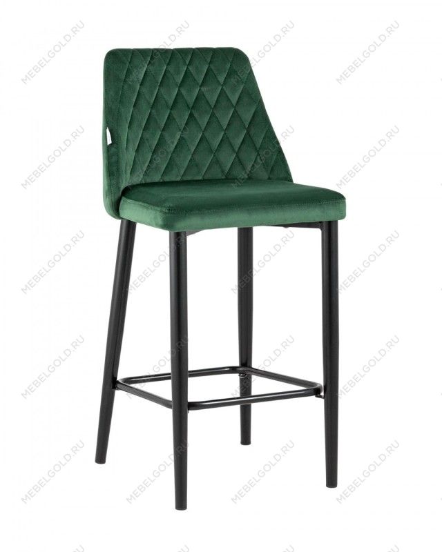 Лобня - Стул полубарный Диего велюр зеленый