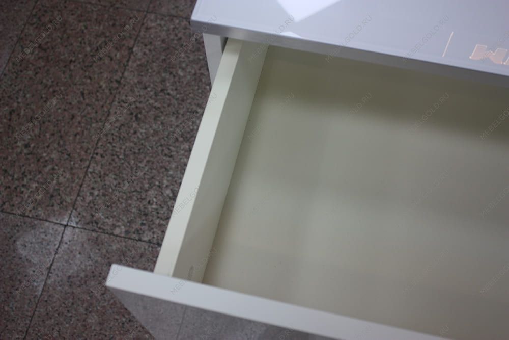 Шкаф 4-х дв. для платья и белья Диора слоновая кость/серебро ДШ2/4 | изображение 7