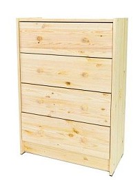 Комод Раст 4 ящика (натуральный)