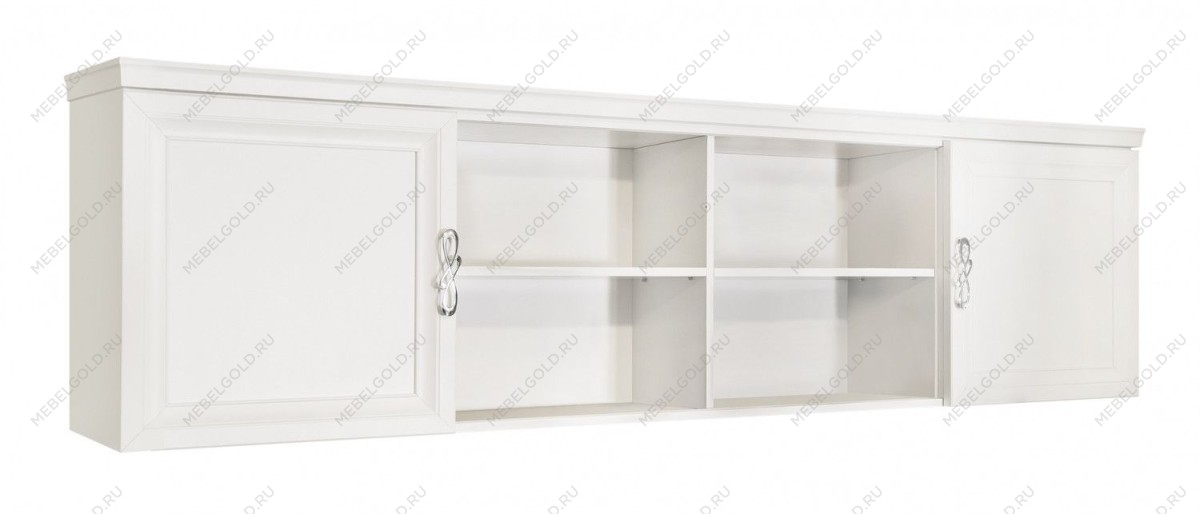 Секция навесная мост Мишель белый матовый