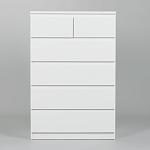 МАЛЬТА комод ИКЕА / IKEA 4+2 ящика 80х121 белый | изображение 2