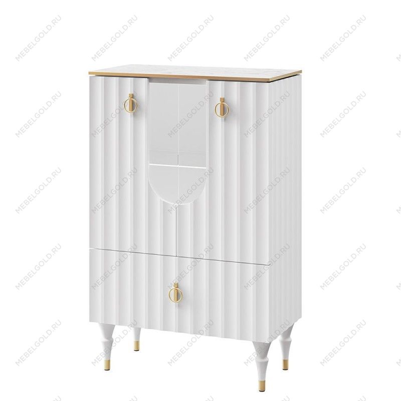 Шкаф комбинированный Лоренсо Белый МН-043-01