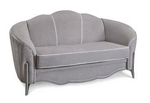 Диван Гравита 2х местный серый серебро французский раскладной механизм