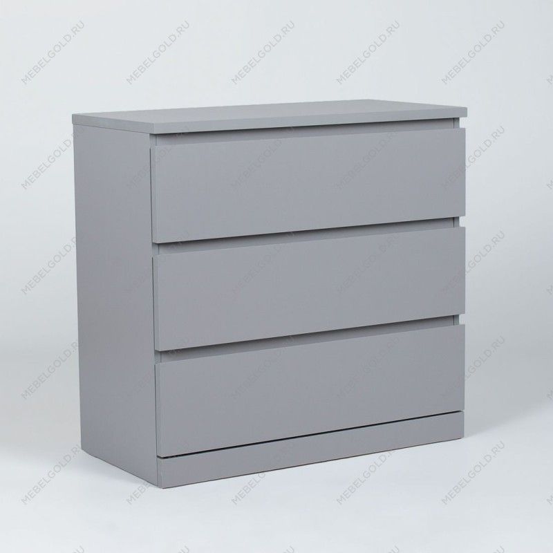 МАЛЬМ / VARMA Комод ИКЕА / IKEA 3 80х77х40, серый | изображение 1