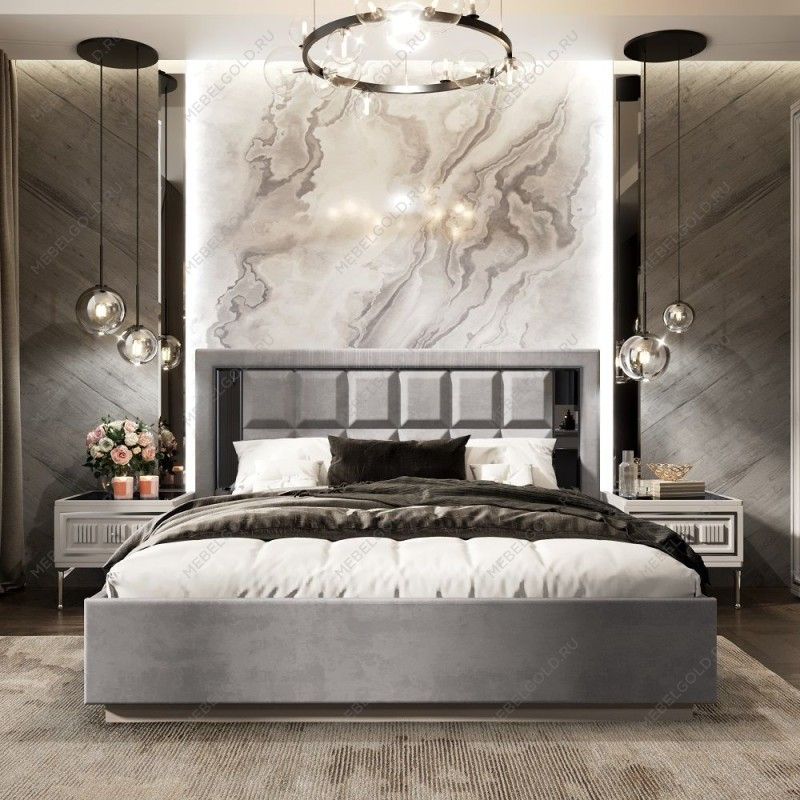 Кровать Замира 180x200 см серый камень | изображение 2