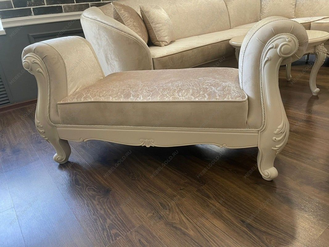 Оттоманка Мокко с двумя подлокотниками бежевый | изображение 10