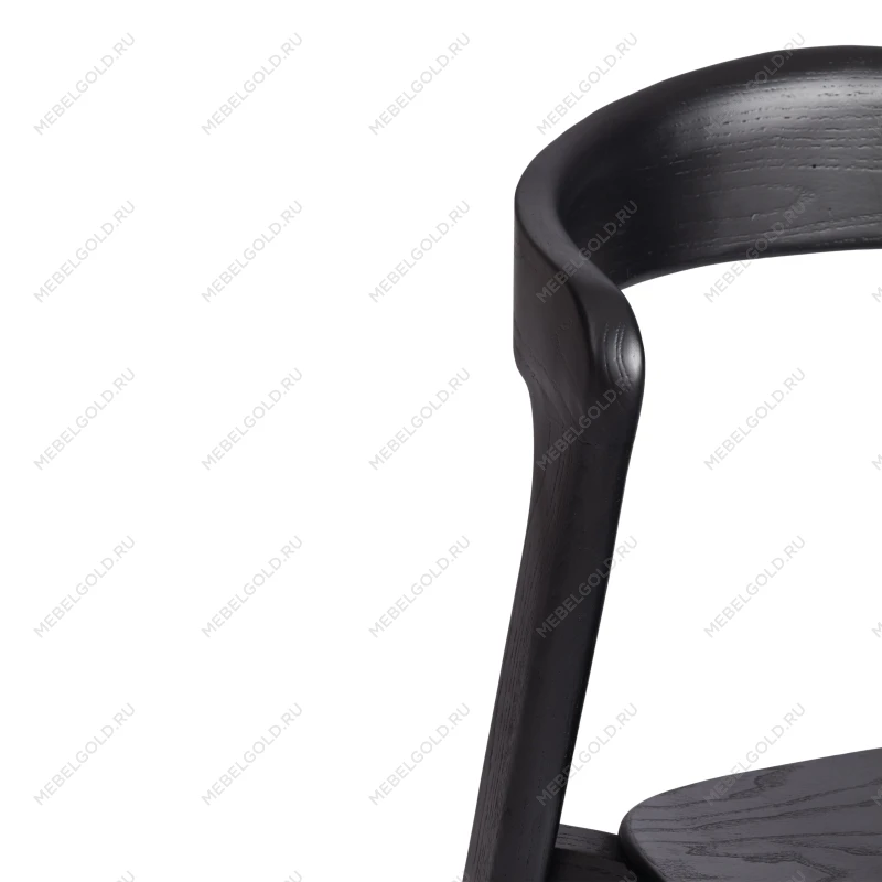 Стул ASGARD, дерево вяз, черный, 48х43х76 см | изображение 8