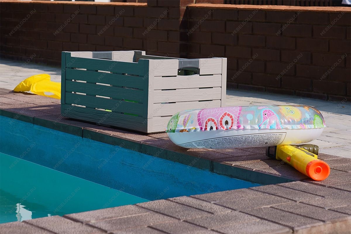 Ящик пластиковый складной Toomax Florida 50л, светло-серый | изображение 16