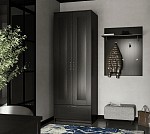 БРИМНЭС / СИРИУС Шкаф ИКЕА / IKEA комбинированный 2 двери и 1 ящик Дуб Венге | изображение 5