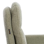 Кресло Dover хром, букле, олива, barni dusty green | изображение 8