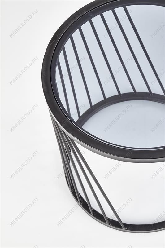 Комплект Halmar ANTILLA, 2 стола журнальных (дымчатый/черный) | изображение 3