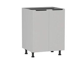 Стол 2-х дверный С-60, Ватель (600*523*820) Экокожа Белый, 23906