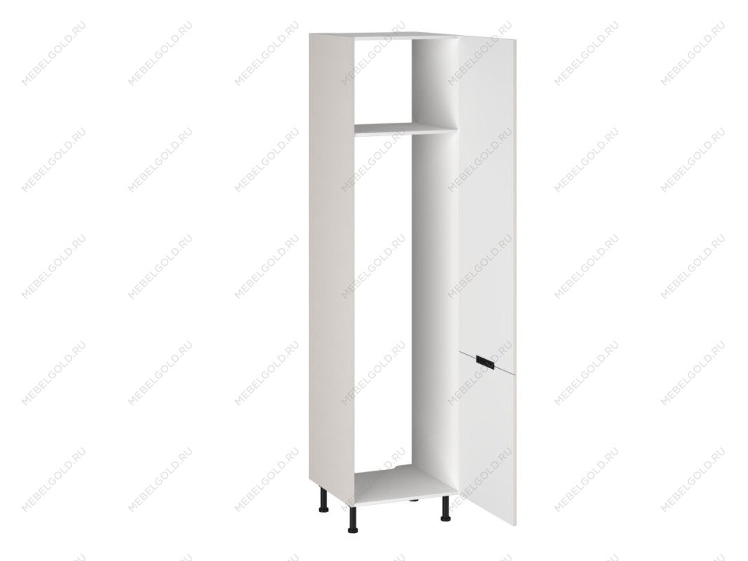 Шкаф-пенал 960 ПХ-60 бок левый МДФ, Виста (600*586*2456) Экокожа Белый, 26291 | изображение 1