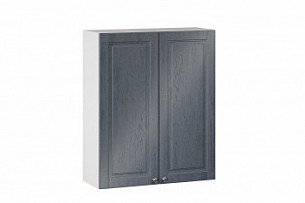 Шкаф кухонный 800 высокий Мокка (Белый/Дуб фактурный антрацит)