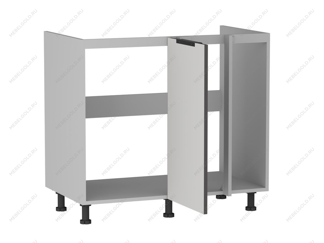 Стол под мойку угловой СМУ-100, Ватель (900*554*820) Экокожа Серый, 23313 | изображение 1