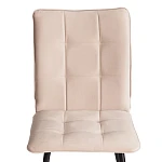 Стул обеденный Bari (2 шт. в упаковке), LT, велюр, бежевый/черный, 7, 41х55х89 см | изображение 5