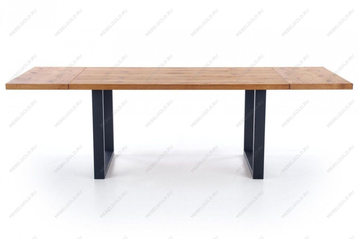 Стол обеденный Halmar PEREZ раскладной (дуб светлый/черный)