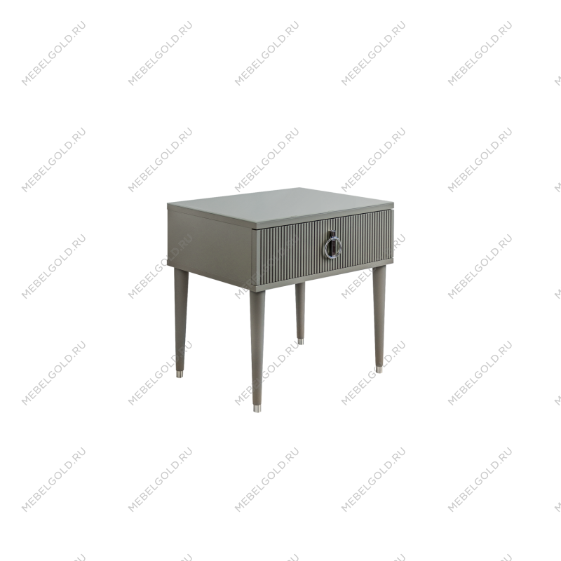 м. Римская - Тумба прикроватная (левая/правая) Римини СОЛО (серый серебро) РМТП-1 (s)