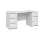 КАСТОР (KULLEN) стол письменный ИКЕА / IKEA 6 ящиков 151х65 белый | изображение 3