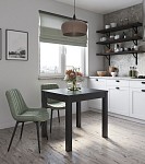 ВАРДИГ стол обеденный раскладной ИКЕА / IKEA С 80(120)x70 шпон, ясень черный | изображение 3