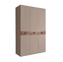 Шкаф 3-х дверный Bogemia Wood Fi (Мокка/Хром) БМШ2/3(Wo)