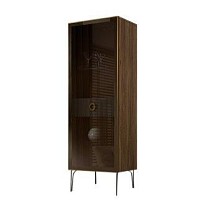 Витрина Bogemia Woodline Fi (Серый/Золото) БМВ1-1С