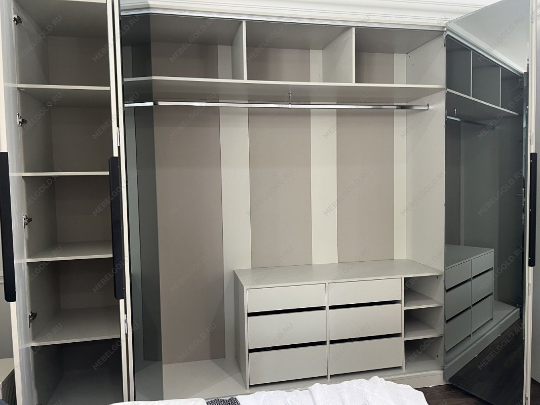 Шкаф Стелла 6-дверный светло серый камень | изображение 2